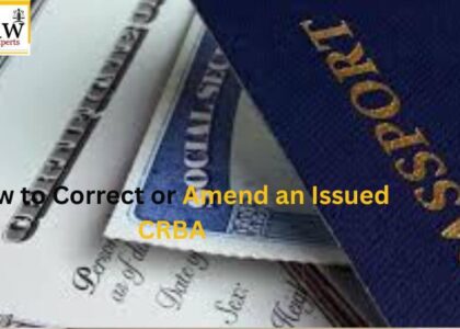 How to Correct or Amend an Issued CRBA